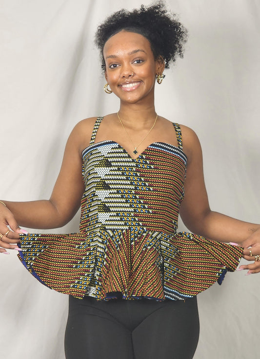 Alua Women's African Print tank tops