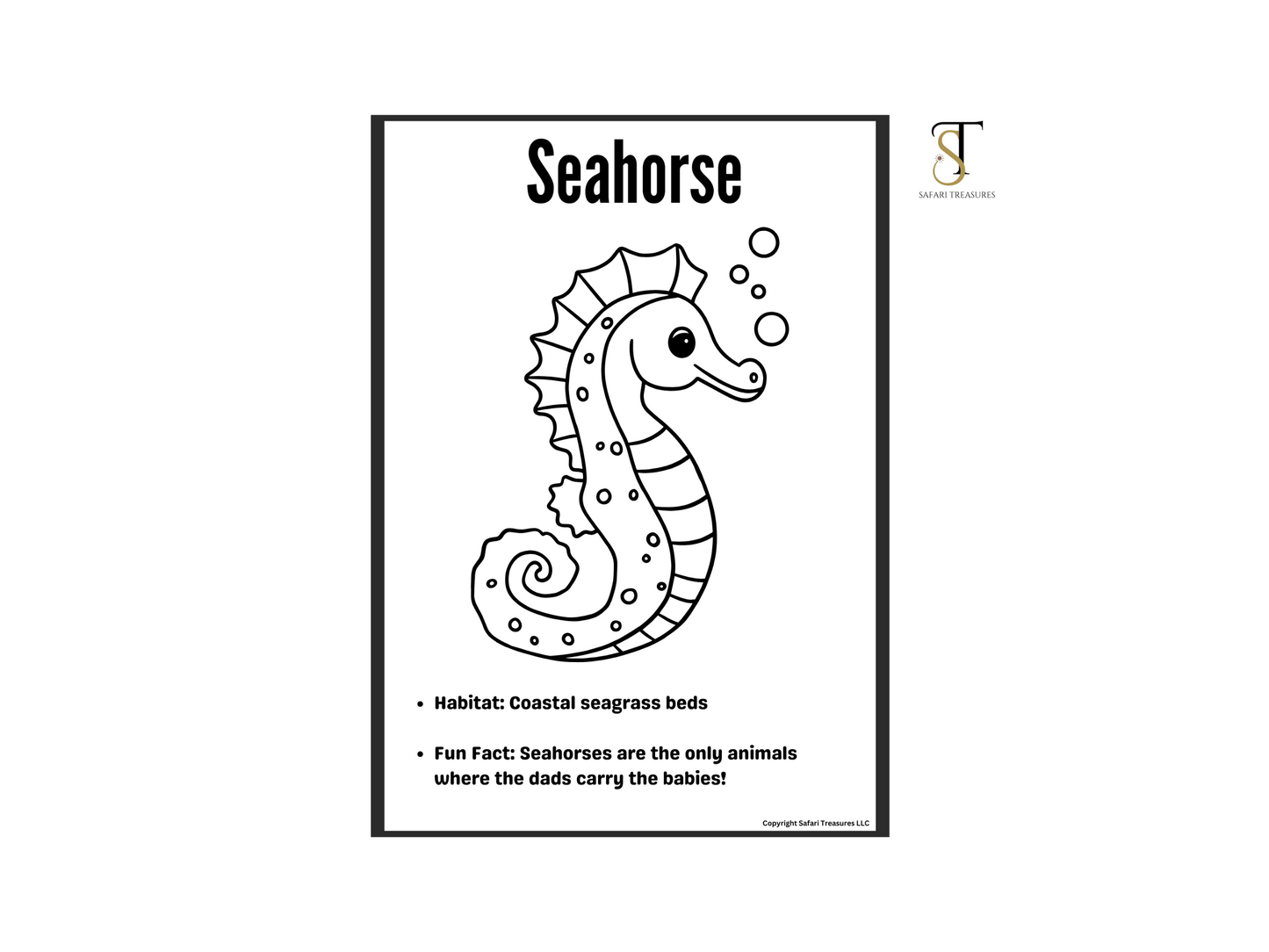 Sea Life Fun: An Underwater Coloring Journey for Toddlers! Paperback, Coloring for kids, Sea Creatures