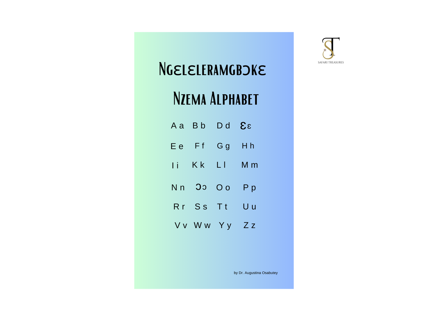 My First Nzema Words - Alphabet Paperback, Alphabet in Nzema, Ghanaian Language, Ivorian Language, African language