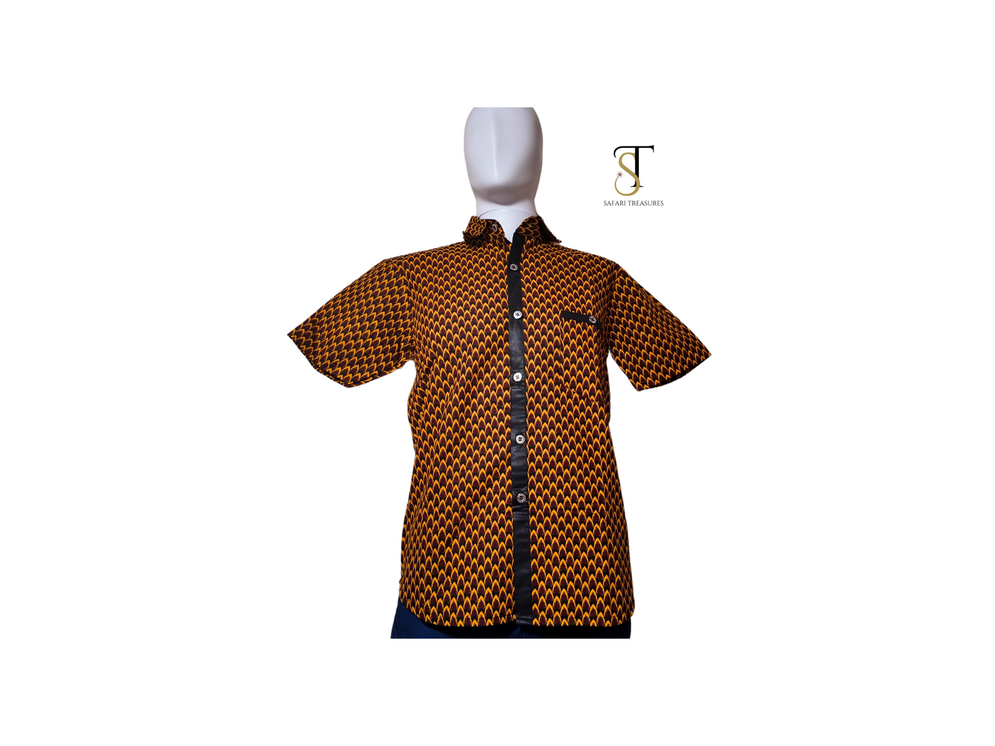 Fameye Men's African Print Shirt