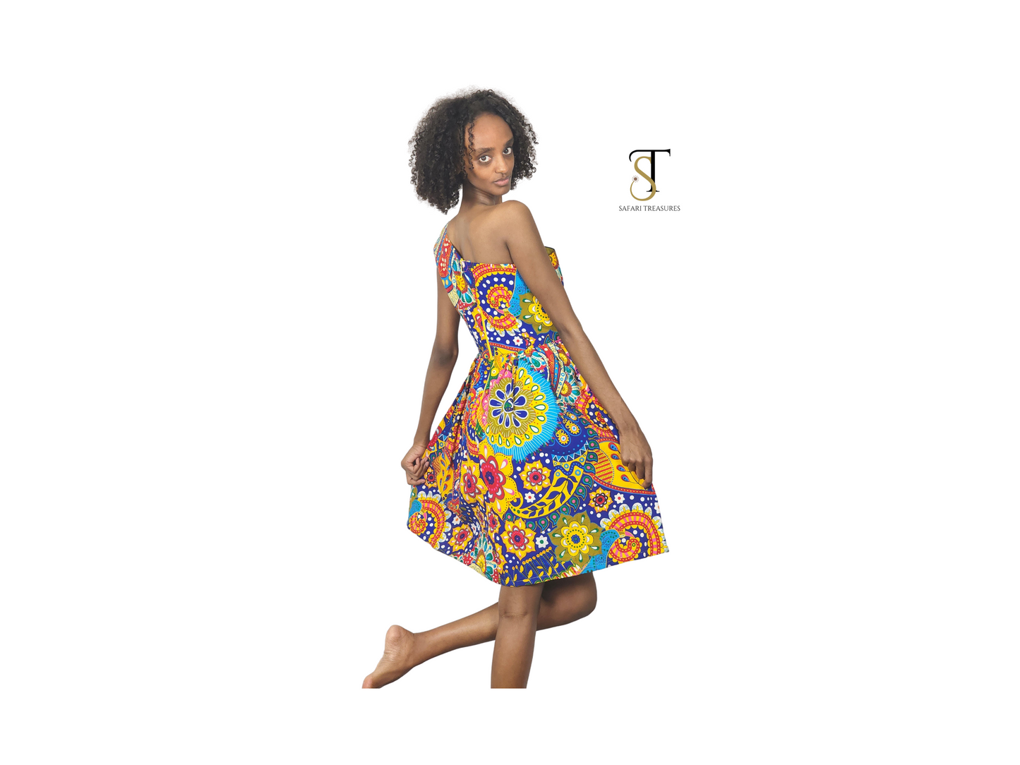 Efe Women's African Print Dress, African Wear, Ankara Dress, Women African Print