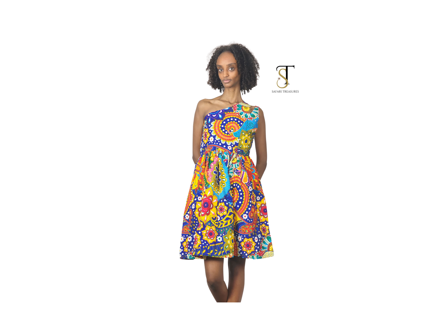 Efe Women's African Print Dress, African Wear, Ankara Dress, Women African Print