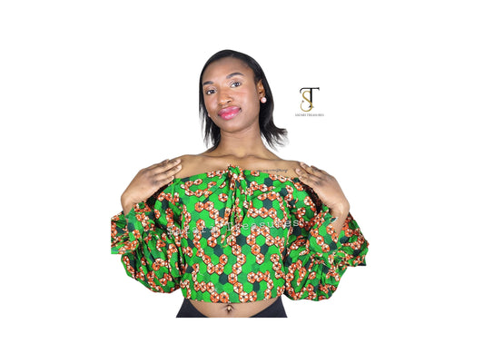 Kosi Women's African Print Long Sleeves