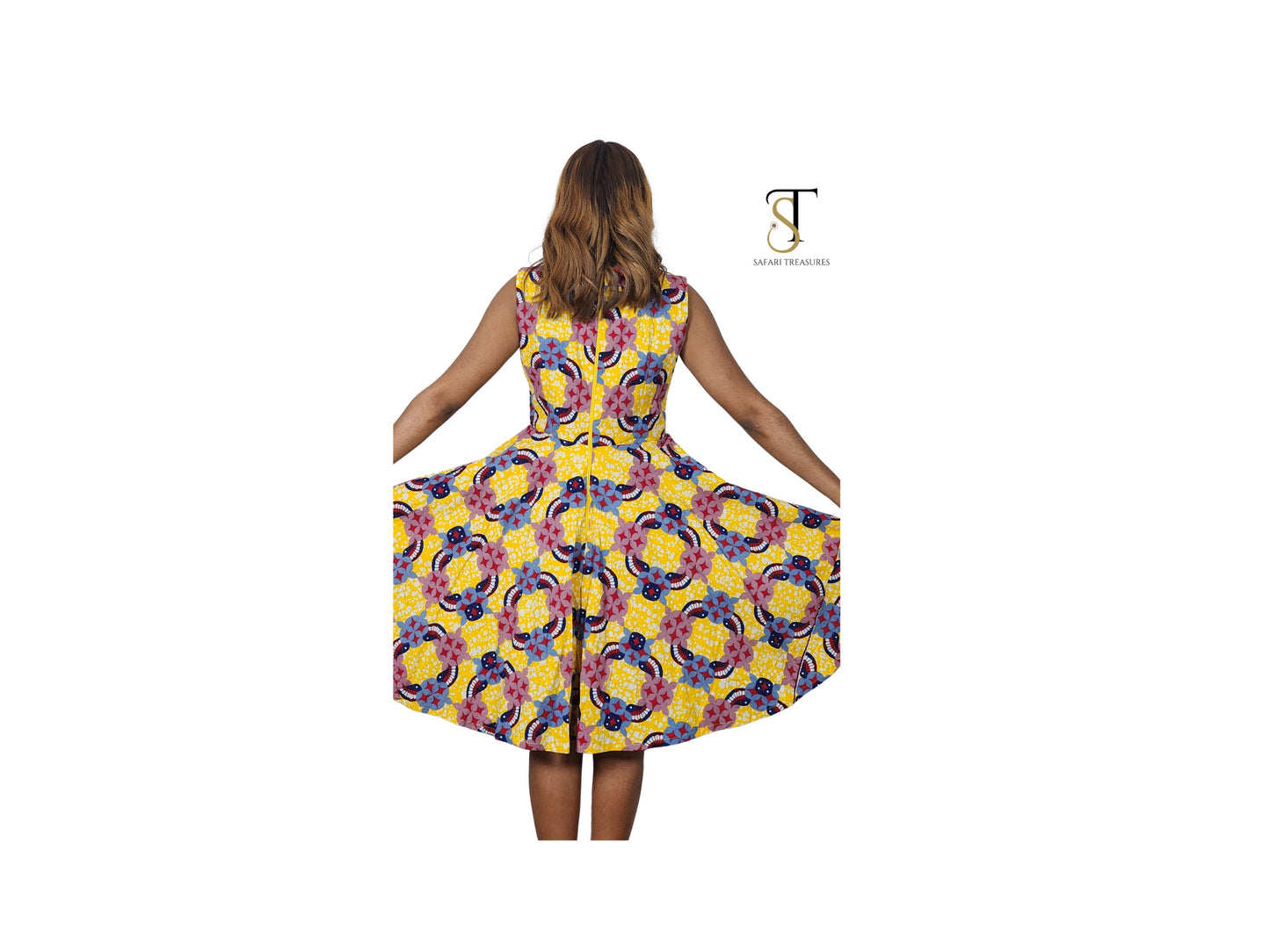 Adjoa Women's African Print Dress