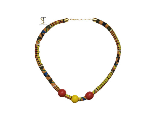 Della African Print Necklace