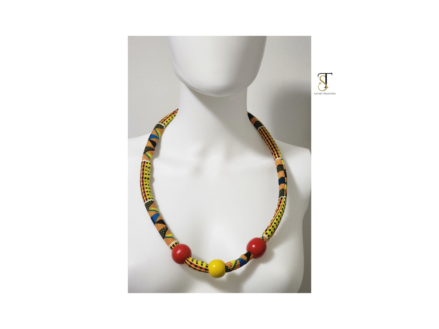 Della African Print Necklace