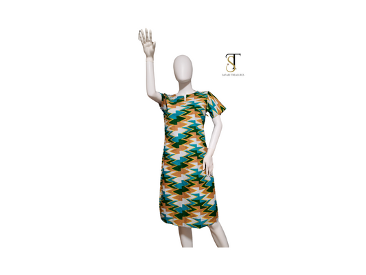 Adane Women's African Kente Print Dress