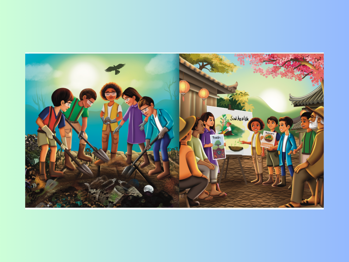 The Soil Of Life, A Little Guardians Series, Children's Storybook, Ages 0 to 12, Teamwork, Soil Health, Environmental Sustainability, Children's Book, Activity Section, Hardcover