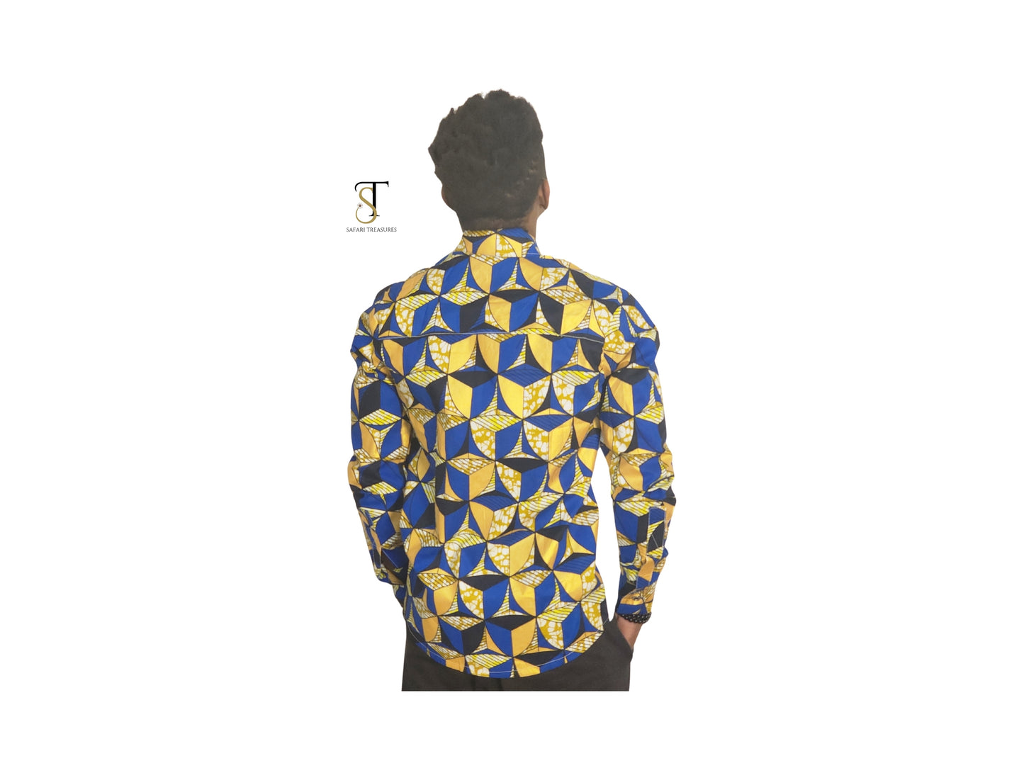 Adane Men's African Long Sleeves Print